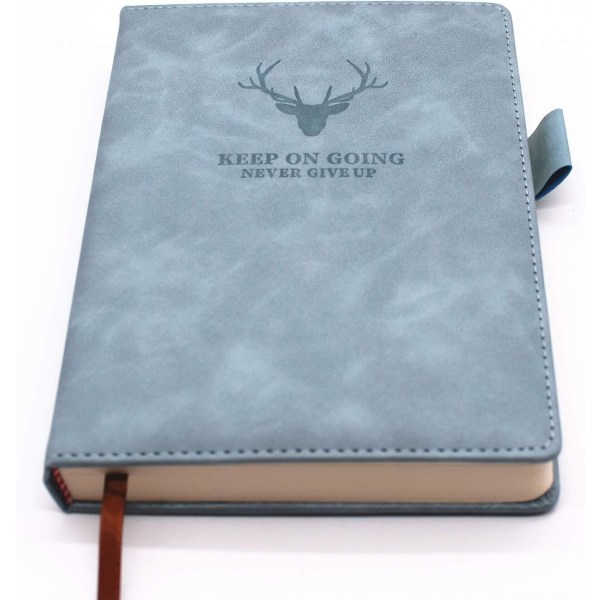 A5 anteckningsbok Journal - Inbunden Executive Notebooks med premium tjockt papper, college fodrad dagbok, 8,3"×5,8",360 sida (ljusblå)