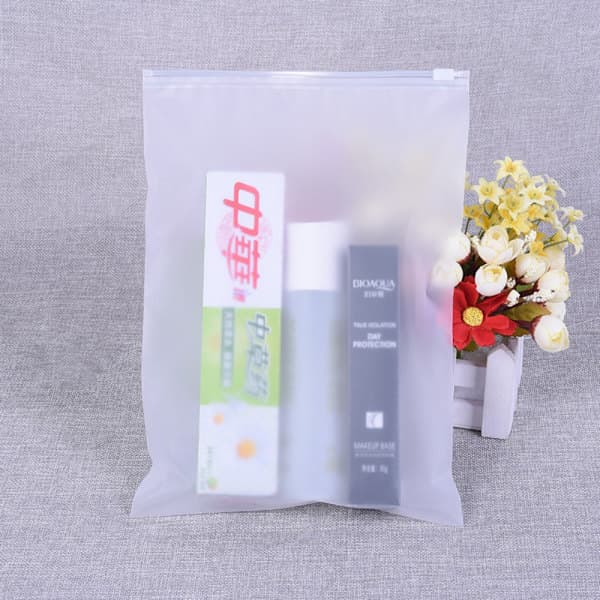 50 st T-shirt Förpackning Dragkedjeväskor Plastpåse