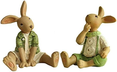 2 hartsfiguriner, sittande