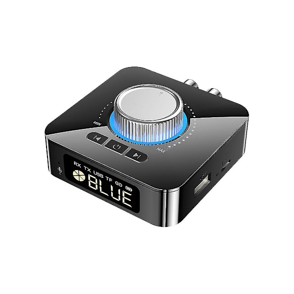 LED Smart Digital Display Bluetooth Adapter Bluetooth 5.0 Audio Receiver Transmitter 2 I 1 Aux Audio Adapter Converter