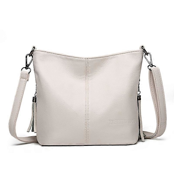 NYA Enfärgade PU Läder Axelväskor Mode Kvinnor Messenger Väska Dam Lyx Handväskor Crossbody Väskor För Kvinnor Sac a Main white