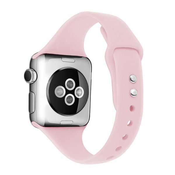 Slank Apple Watch-kompatibelt armbånd i silikon ROSA 38/40/41 mm - S