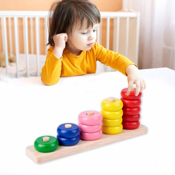 Rainbow Stacking Engasjerende hjerneleker