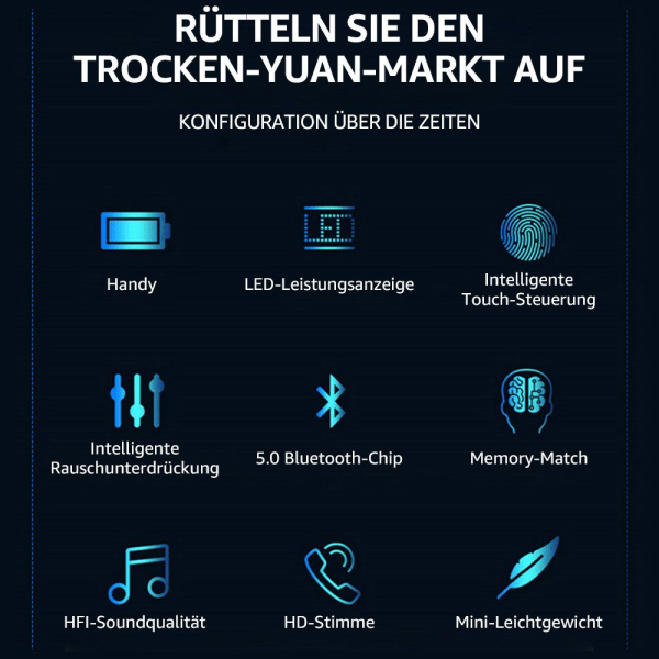 Korvanappikuulokkeet, Samsung Android Iphone langattomat kuulokkeet