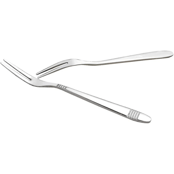 10 stk. Mini Frugtgaffel i Rustfrit Stål