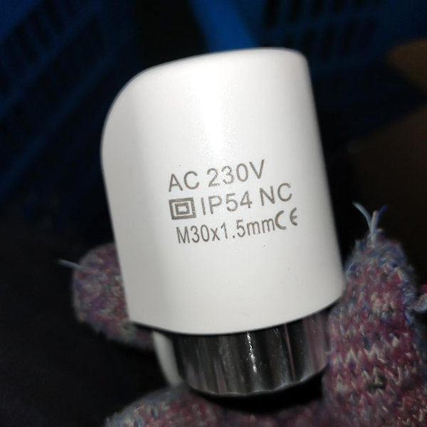 Elektrisk Aktuator Elektrotermisk Ventilmanifold Åben Luk Gulvvarme Dele-sy Green Open