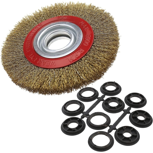 Circular Steel Brush For Cleaning Bench Grinder, Diameter 125mm/150mm/200mm, 150mm