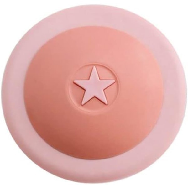 Universal afløbsstop til badekar, husholdningsvaskfilter, bruseafløbsstop, hårstopper (farve: Pink)