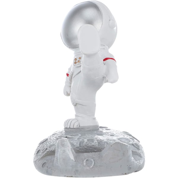 Astronaut Telefonholder Skrivebord Nyhed Mobiltelefon Stativ Kreativ Mobiltelefonholder Harpiks Figur Dekoration(Gylden)