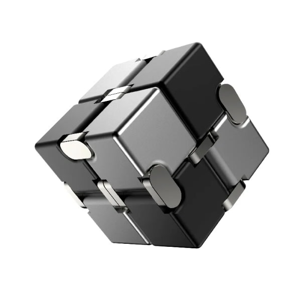 Metalli Infinity Cube Anti Stress Alumiiniseos Helppokäyttöinen Toimisto Flip Cubic Fidget Lelu genshin Aikuisten ahdistus helpotus qiyi custom