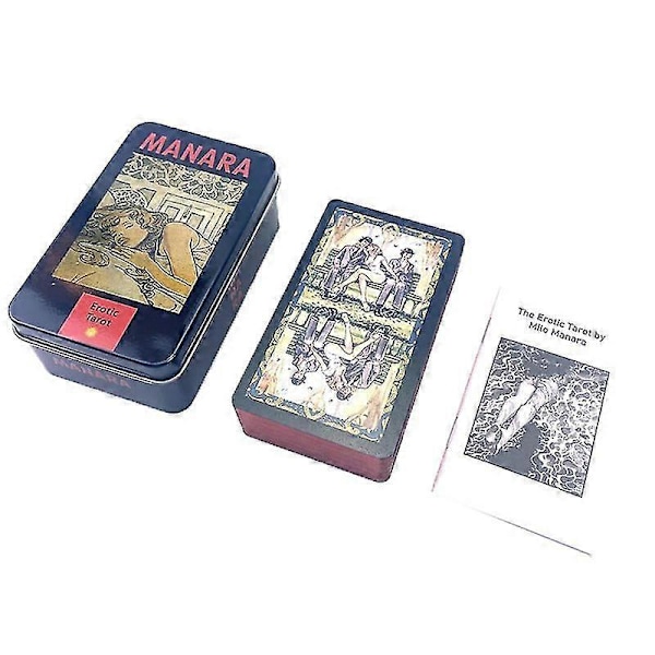 Iron Box Manara Oracle Kort Tarot Öde Spådom Lek Sällskapsspel Med Manual
