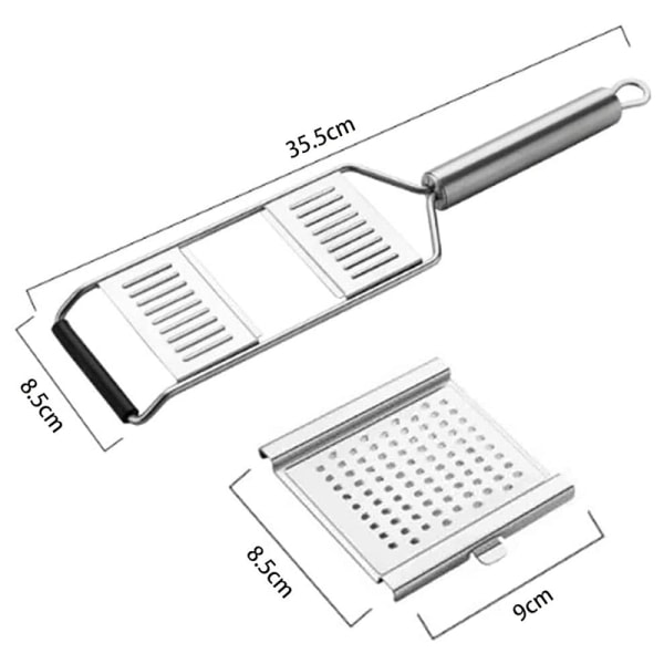 Multifunktionell skivare skär rostfritt stål rivjärn skalare set ost rivjärn kål rivjärn köksredskap för kök - 3 In 1