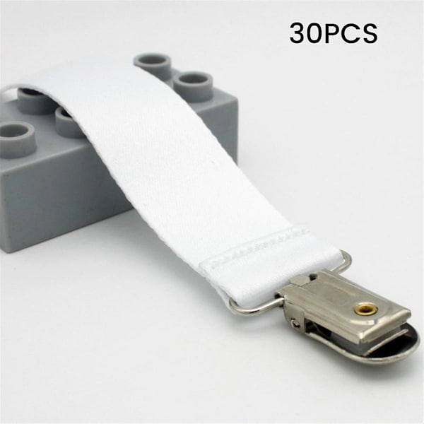 Tekstil Clip-on Fødevarekvalitet Sublimering Blank Universal Baby Med Clip, 30stk