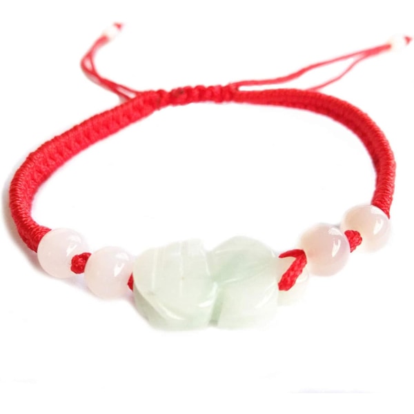 Det bedste Feng Shui røde strengarmbånd med farve Jade Pi Xiu\\/pi Yao Bead Lucky Wealthy