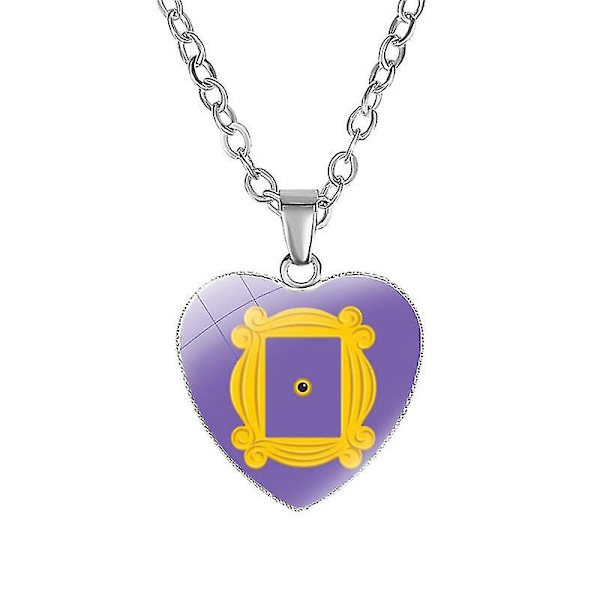 Friends TV-serie Hänge Halsband Ram Hjärta Hängen Kvinnor Juvel