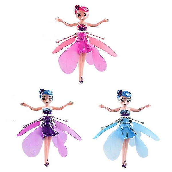 Flying Fairy Toy, Magical Wing Infrarød Induktionskontrol - Purple