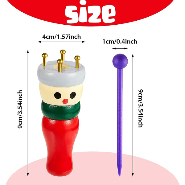 2 sett strikke Dolly tre fransk strikker søt hendig første strikkespole strikker for barn voksne