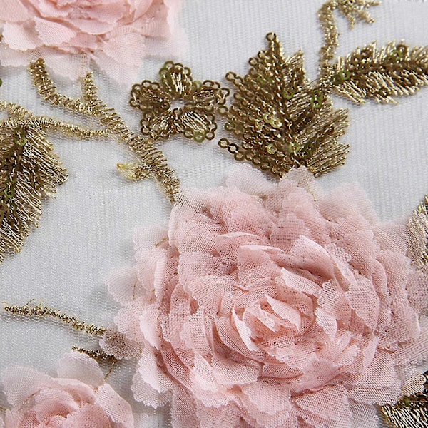 Blonde paraply med blomster til kvinder sommer parasol foldbar sol have UV paraply bærbar dame smuk strand paraply regntøj