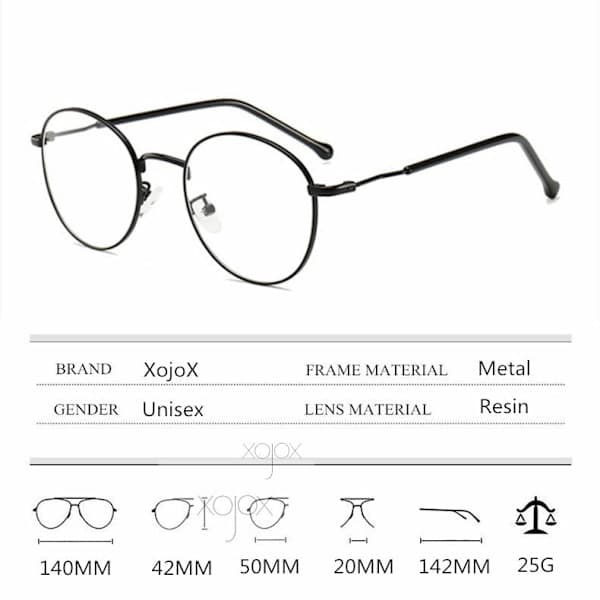 Stilige lesebriller av klassisk modell sølv -3.0 silver -3.0