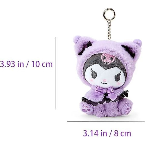 Kawaii plys nøglering, vedhæng nøglering tilbehør