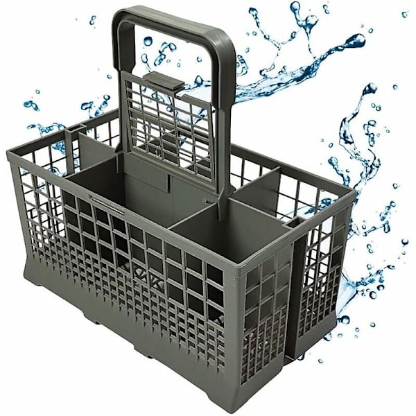 Universal bestikbakke egnet til mange opvaskemaskiner - Opvaskemaskine reservedele tilbehør med håndtag, robust design