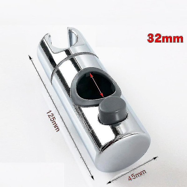 Brusehovedholder, Håndbruser Sugekopholder, Vægmonteret Brusehovedbeslag, Udskiftelig Universal Bruser Slider Cy Round tube 32mm