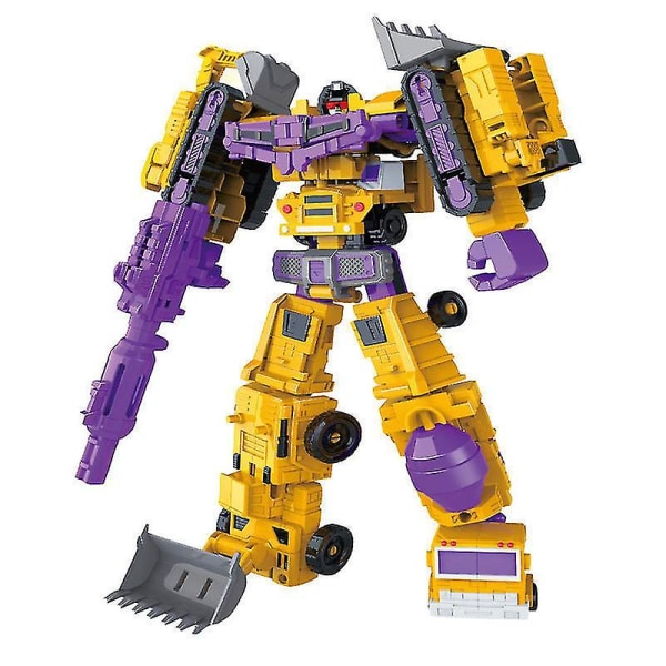 Transformed Constructicon Devastator Set 6 i 1 Legetøj - Orange