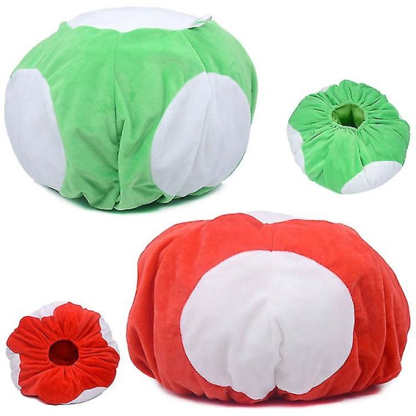 19*30cm Toad Mushroom Grønn Og Rød Hot Cartoon Cosplay Hat Søt Myk Fylt Bomull Hat For Venner Gave-n