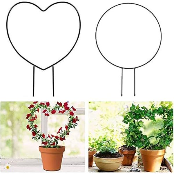 Plante klatre-ramme, Metal Potteplante Spalier, Støttetråd Dekorativ Holder Stativ til Hjemmehave Potteplanter Blomster Indendørs