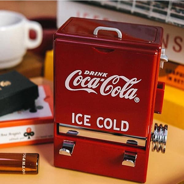 Aveki Coca-cola salgsautomat tannpirkerdispenser liten