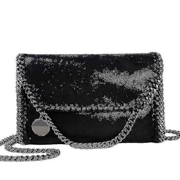 Damväskor Axelväska Messenger Väska Kedjeväska Clutch Väska black