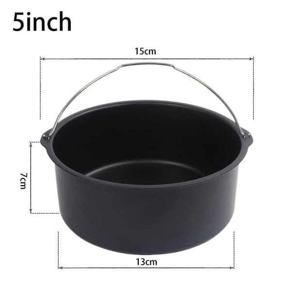 5 tommer non-stick Airfryer kageform bageplade stegekurv