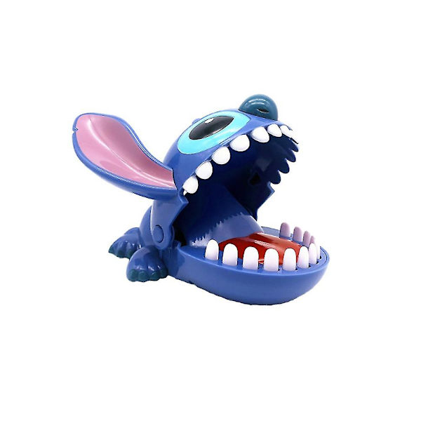 Hand Biting Stitch Toy Trick Decompression Bite Finger Toy Gifts Blue
