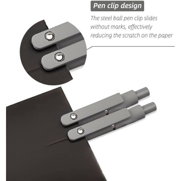 Gelpenner - 0,5 mm sorte blekkpenner - 10 stk - Morandi