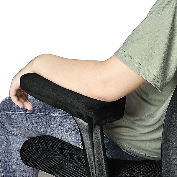 2 stk. ergonomisk memory foam stol armlæn pude, hvile behagelig hvile kontorstol hvile arm hvile co