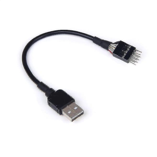 9-pin hann til ekstern USB A hann PC hovedkort intern dataforlengelse...