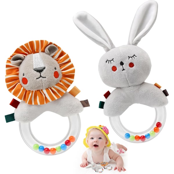 Babyrangleleke, gripeleke for rangle 0-6 måneder, babyrangle sensorisk babyleke, myk lekerangle motorleke