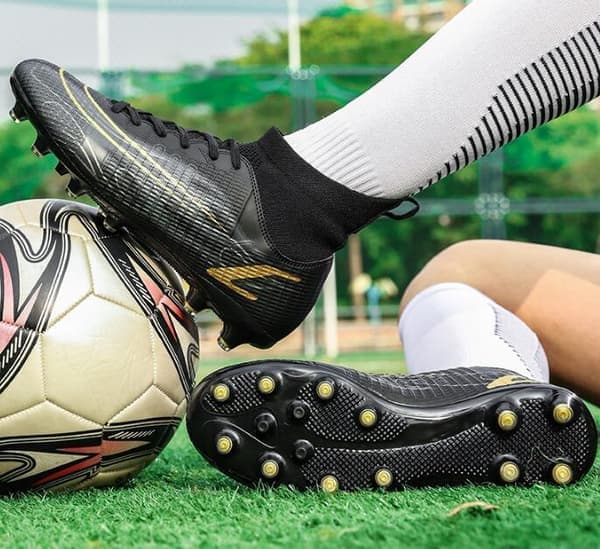 Fotballsko for barn, gutter og jenter, svarte black 39