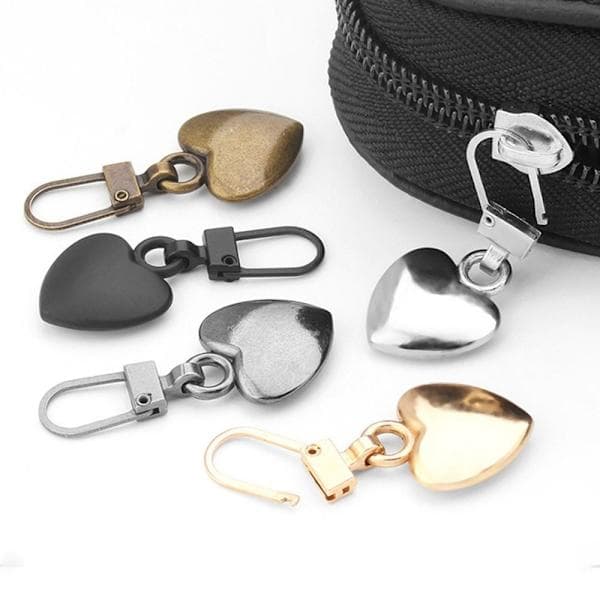 5 kpl Metallivetoketjun vedinharmaa Gray