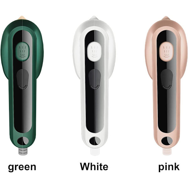 Uppgradering Mikro Ångstrykjärn Bärbar Mini Ångstrykjärn för Kläder Professionell Snabb Uppvärmning Handhållen Torr & Våt Strykjärnsmaskin med Spraydimma (grön)