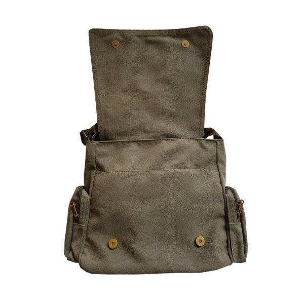 Totoro Canvas Viesti Laukku Piirretty Opiskelijakirja Messenger Laukku Monitasku - brown