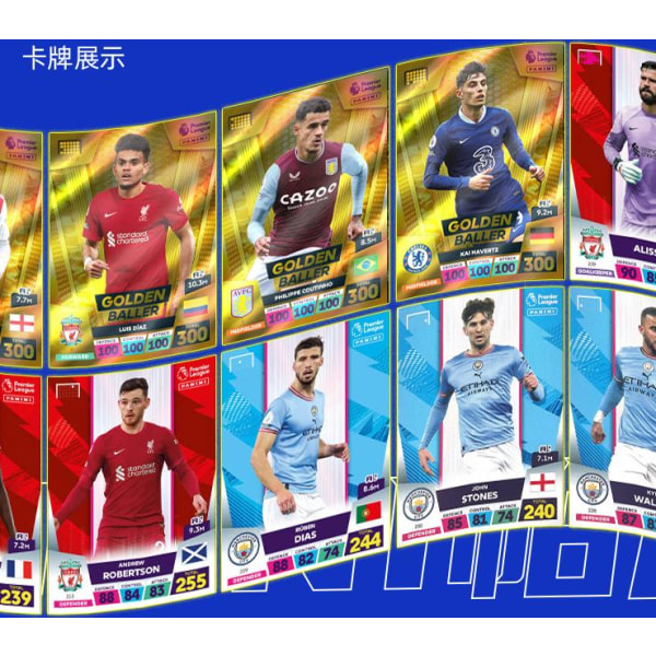 Panini Premier League Star Card Pack - Fotballstjernekort rundt Manchester United - Samlekortalbum for spillkort 1 classic box