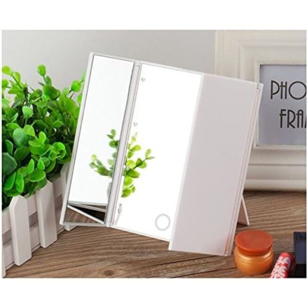 Tri-Fold Makeup Spejl - Sort