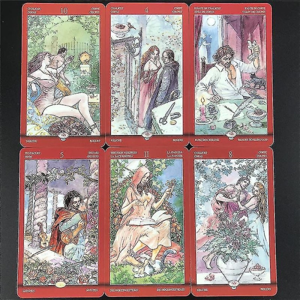 Laadukas tarot seksuaalisesta magic Tarot-kortit pöytäpelikortit pelikortit joululahja perhejuhla tukkumyynti1 kpl pöytäliina
