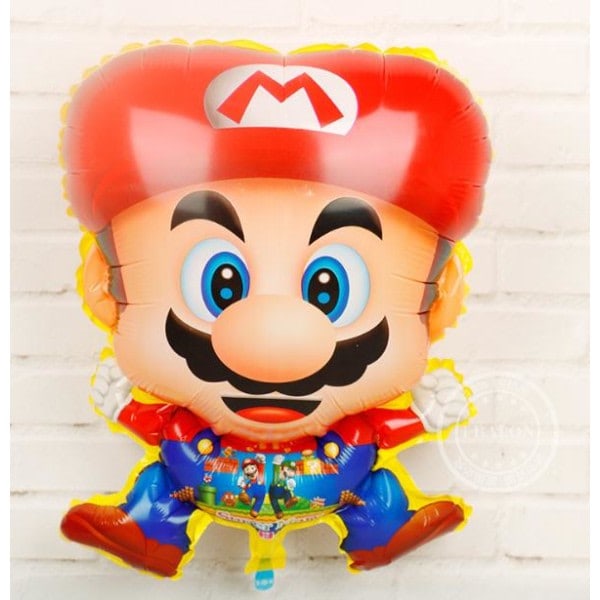 9-pack Super Mario aluminium ballong FOIL BALLONG Barnkalas