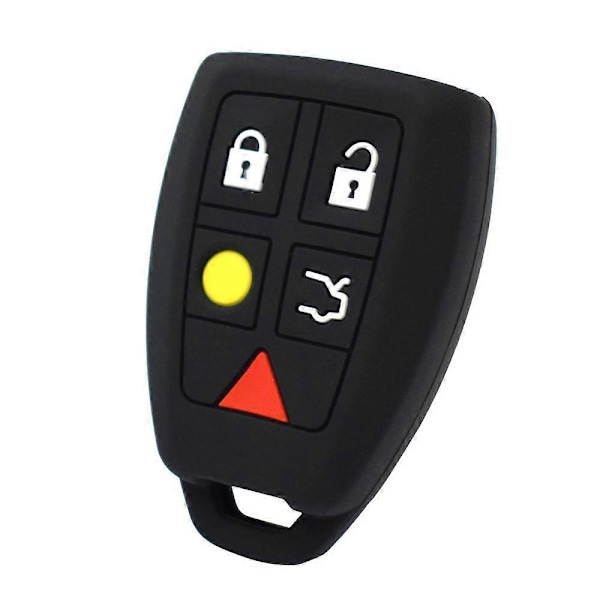 Silikone Bilnøgle Etui Til Volvo C30 C70 S40 V50 2004 2005 2006 2007 Cover Fjernbetjening Fob Shell Jakke Ærme