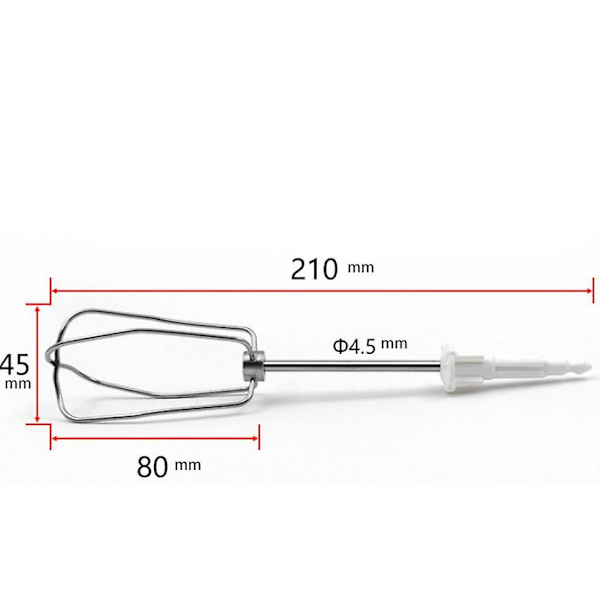 Piske 00659596 til Bosch I Food Processor Udskiftning Kompatibel med modeller Mfq30 Mfq35 Mfq4 Mq95 Mq96 osv. I Bosch 4-tråds piske I Bosch Food Process
