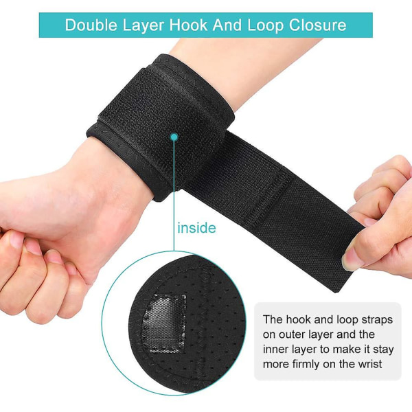 Andningsbart handledsband med sträckt elastiskt bälte för karpaltunnelsyndrom, ledvärk, artrit