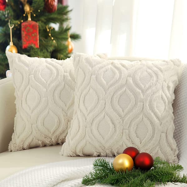 Tyynyliina sohvalle, 2 kpl, 45x45cm, beige