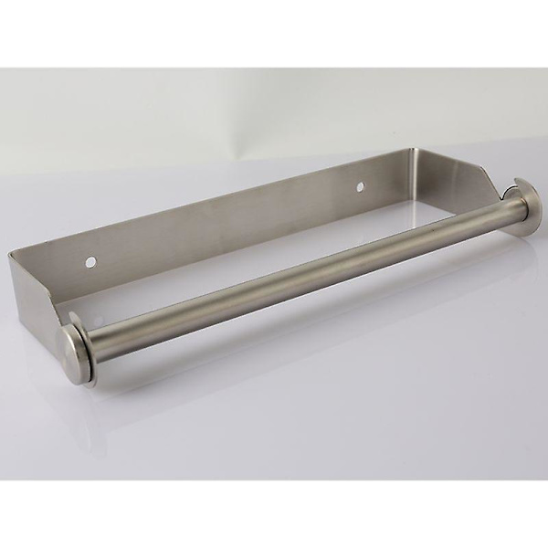 Papirhåndkleholder, rustfritt stål papirdispenser, sølv